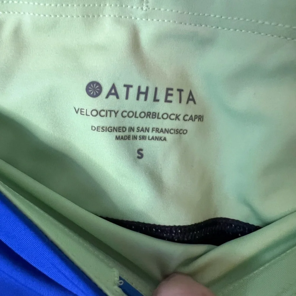 Athleta Velocity Colorblock Capri Leggings - Picture 7 of 11